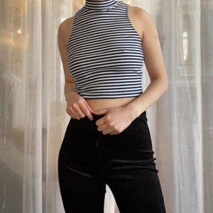 High Neck Crop Top